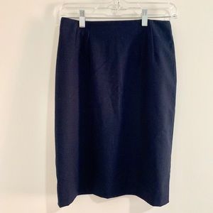 H&M navy blue pencil skirt